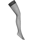 Kotek H004 black net hold-up stockings