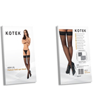 Kotek H004 black net hold-up stockings