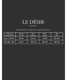 Le Désir DES027 musta verkko  lyhyt toppi ja alushousut