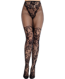 Leg Avenue Dhalia juodos tinklinės pėdkelnės