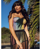 Leg Avenue No Secrets strapless rainbow net romper