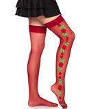 Leg Avenue Roselle punased mustrilised sukad