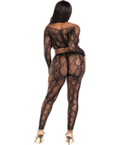 Leg Avenue Watch Out must võrgust lühike topp ja sukkpüksid