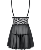 Obsessive black sheer babydoll