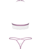 Obsessive Lilyanne white lace lingerie set