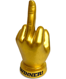 Little Genie Golden F-U Finger Customizable Desk Trophy