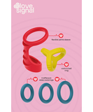 Love Signal zestaw silikonowych pierścieni erekcyjnych