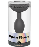 Love to Love Open Roses Black Onyx L analinis kaištis