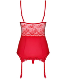 Obsessive Lovica red sheer basque with string