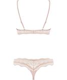 Obsessive Luvae pearl pink lace lingerie set