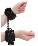 Ouch! black vinyl wrist cuffs