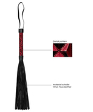 Ouch! flogger with embossed burgundy handle