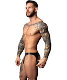 Male Power Liquid Onyx melnas matētas atvērtas apakšbikses