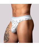 Male Power Marble valged meeste stringid