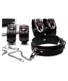 Master Series Kinky Clutch Leatherette Bondage Set With Carrying Case