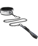 Master Series Platinum Bound Chained Collar with Leash