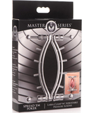 Master Series Spread 'Em Poker reguleeritav vulva klamber koos survekruvidega