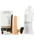 Naked Addiction 7.5 inch Rotating & Thrusting Vibrating Dong