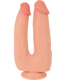 Nature Skin Lifelike TPE Double Dildo Bendable