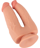 Nature Skin Lifelike TPE Double Dildo Bendable