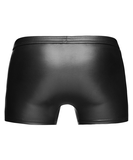 Noir Handmade black boxer briefs with vinyl pattern