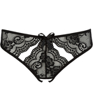 NO:XQSE black lace crotchless thong