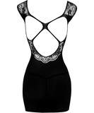 NO:XQSE black net mini dress