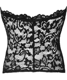 Noir Handmade black lace bustier