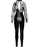 Noir Handmade black matte look catsuit