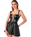 Noir Handmade Kink Royal juoda matinė mini suknelė su raišteliais