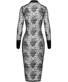 Noir Handmade Kink Royal F376 melna mežģīņu kleita
