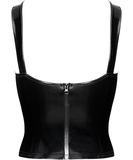 Noir Handmade Kink Royal F379 melna krūšturkorsete ar šņorējumu