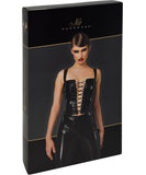 Noir Handmade Kink Royal F379 melna krūšturkorsete ar šņorējumu