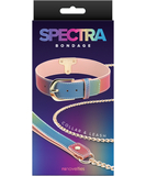 NS Novelties Spectra Bondage collar with leash