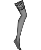 Obsessive 810-STO-1 czarne pończochy do paska