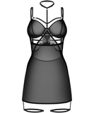 Obsessive Arrowel mustast läbipaistvast tüllist öösärk