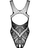 Obsessive black crotchless bodysuit