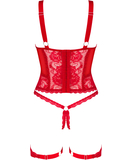 Obsessive Belovya red basque with string
