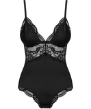 Obsessive черный боди с кружевом