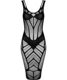 Obsessive black net dress