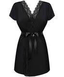 Obsessive Diyosa black peignoir