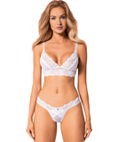 Obsessive Heavenlly white lace lingerie set