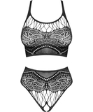 Obsessive K103 black net lingerie set