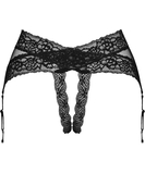 Obsessive Lacrisia crotchless suspender thong