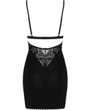 Obsessive Maderris black chemise with lace inserts