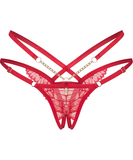 Obsessive Matildea red crotchless thong