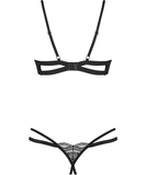 Obsessive Nutris musta avoin alusasusetti