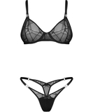 Obsessive Olianna juodų apatinių komplektas