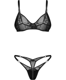 Obsessive Olianna juodų apatinių komplektas