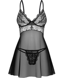 Obsessive Perisia черный прозрачный беби-долл